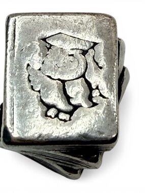 Pandora Retired Study Book Stack Charm 925 ALE Threaded